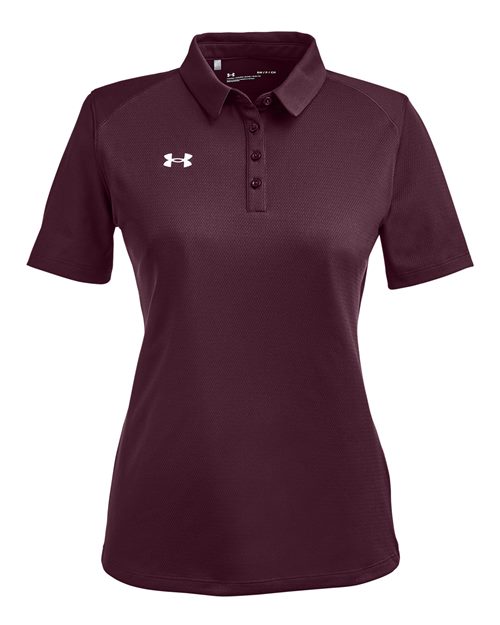 Women's Tech™ Polo - Maroon/ White