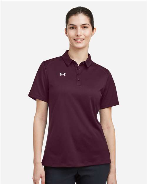 Women's Tech™ Polo - Maroon/ White