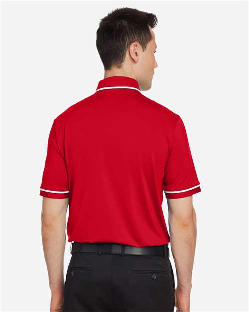 Men's Tipped Teams Performance Polo - Red/ White