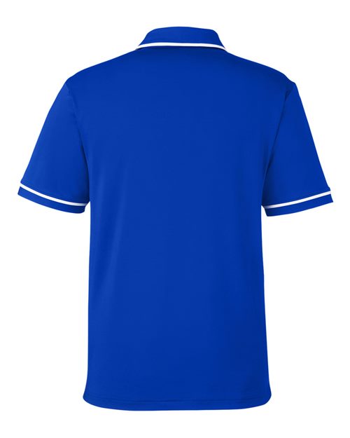 Men's Tipped Teams Performance Polo - Royal/ White