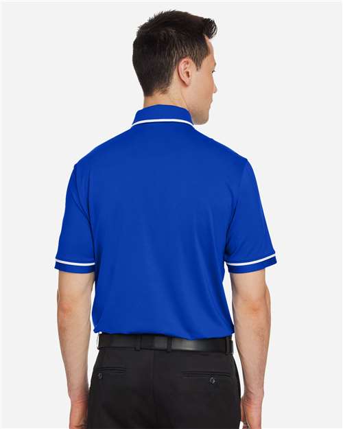 Men's Tipped Teams Performance Polo - Royal/ White