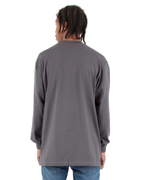 Unisex Tall Max Heavyweight Long Sleeve T-Shirt - Dark Grey