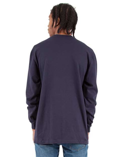 Unisex Tall Max Heavyweight Long Sleeve T-Shirt - Navy