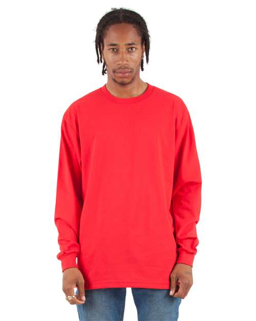 Unisex Tall Max Heavyweight Long Sleeve T-Shirt - Red