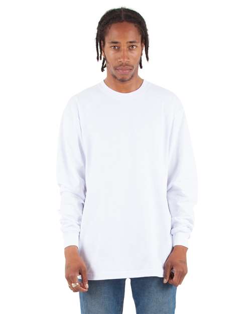 Unisex Tall Max Heavyweight Long Sleeve T-Shirt - White