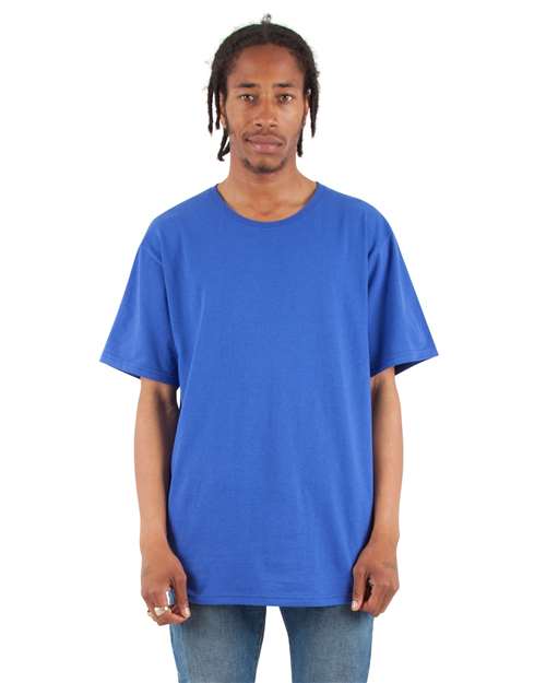 Unisex Curved Hem Long T-Shirt - Royal