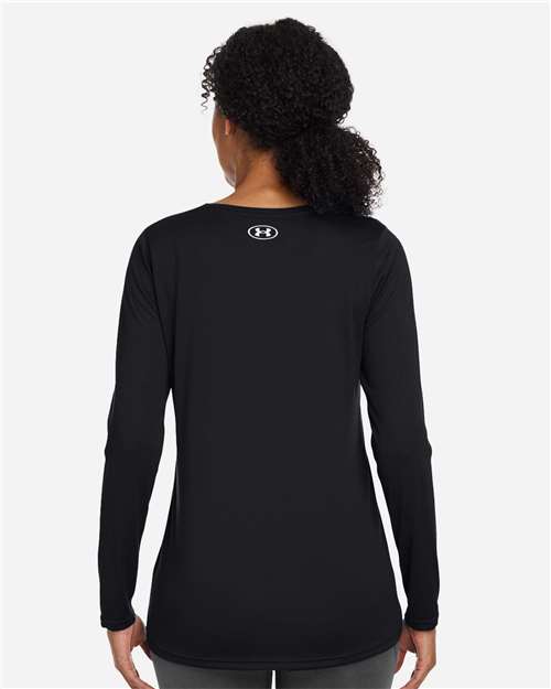 Women's Team Tech™ Long Sleeve T-Shirt - Black/ White