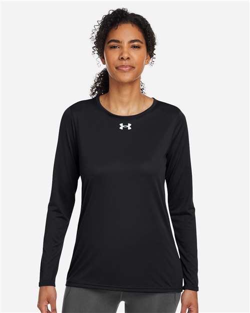 Women's Team Tech™ Long Sleeve T-Shirt - Black/ White