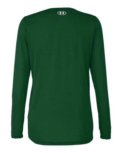 Women's Team Tech™ Long Sleeve T-Shirt - Forest Green/ White