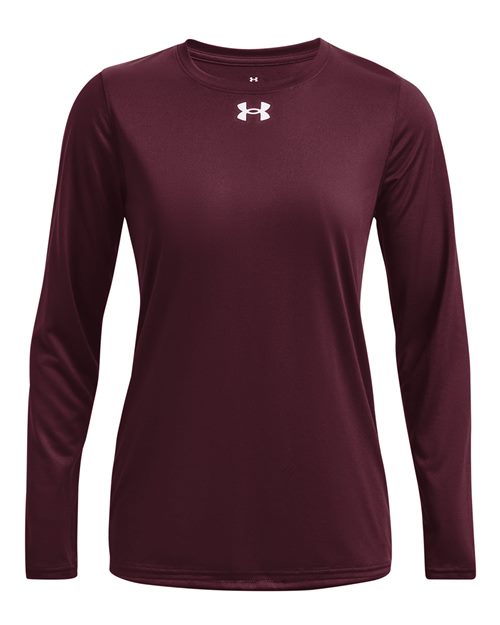 Women's Team Tech™ Long Sleeve T-Shirt - Maroon/ White
