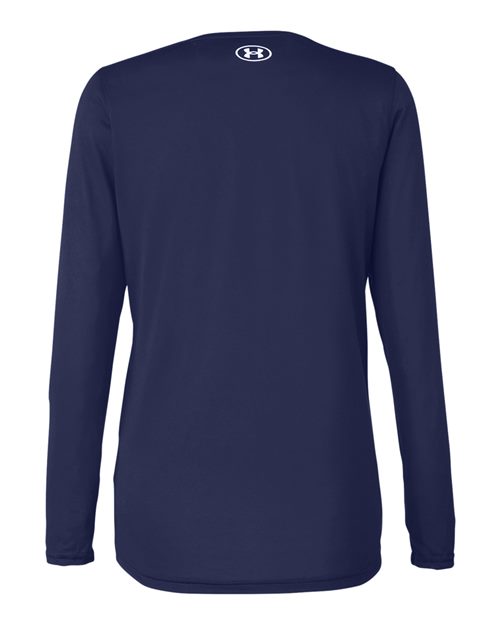 Women's Team Tech™ Long Sleeve T-Shirt - Midnight Navy/ White