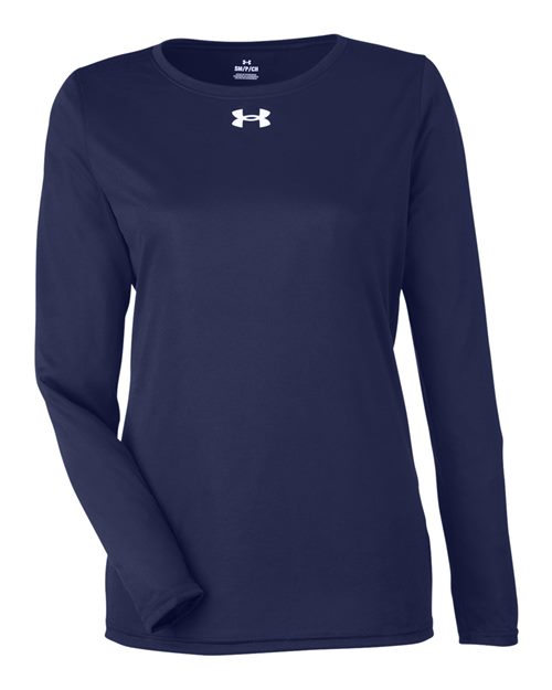 Women's Team Tech™ Long Sleeve T-Shirt - Midnight Navy/ White