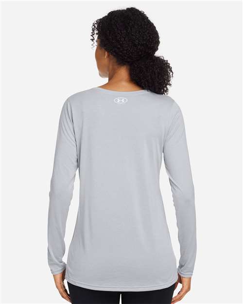 Women's Team Tech™ Long Sleeve T-Shirt - Mod Grey Light Heather/ White