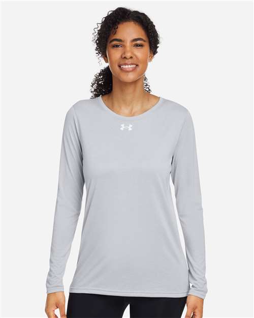Women's Team Tech™ Long Sleeve T-Shirt - Mod Grey Light Heather/ White