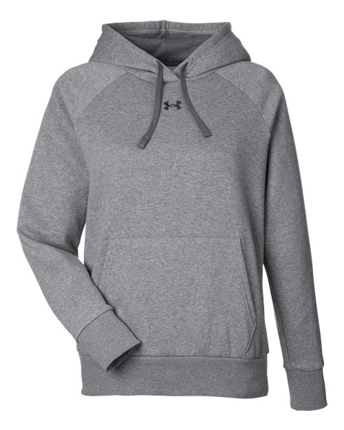 Women's Rival Fleece Hooded Sweatshirt - Castlerock Grey Light Heather/ Black