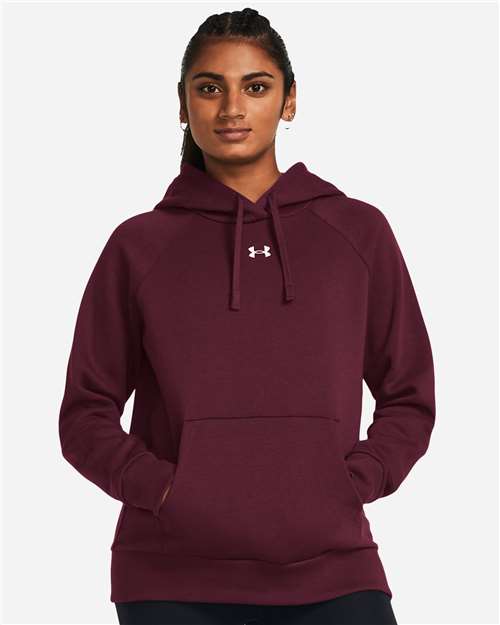 Women's Rival Fleece Hooded Sweatshirt - Maroon/ White
