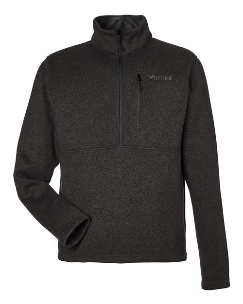 Men's Drop Line Half-Zip Jacket - Black Heather