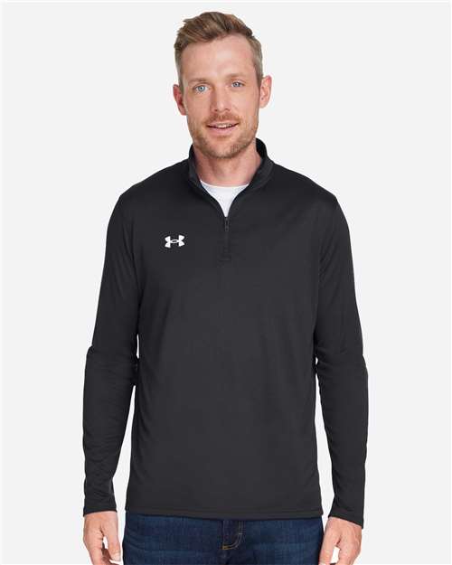 Men's Team Tech™ Quarter-Zip Pullover - Black/ White