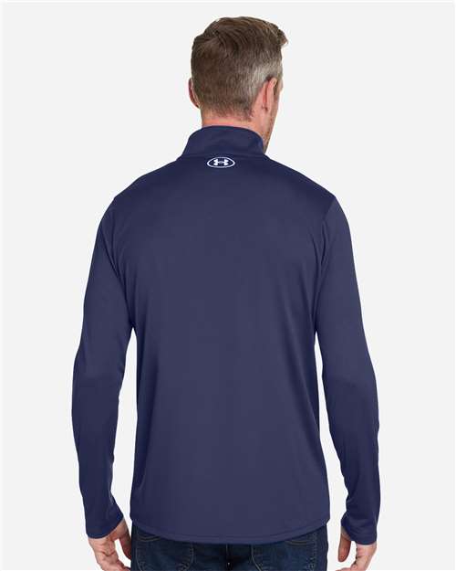 Men's Team Tech™ Quarter-Zip Pullover - Midnight Navy/ White