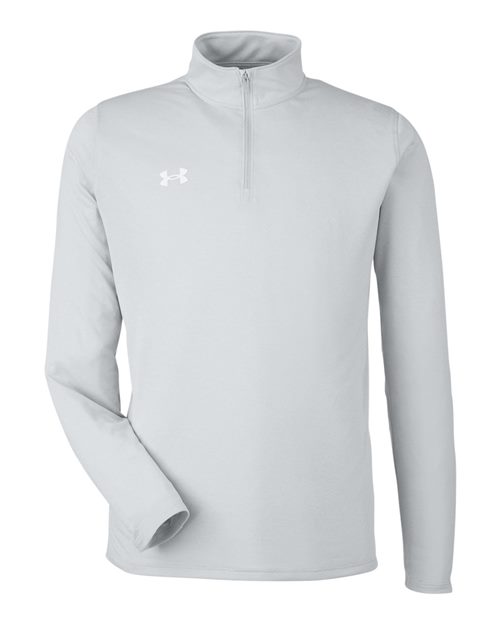 Men's Team Tech™ Quarter-Zip Pullover - Mod Grey Light Heather/ White