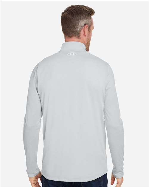Men's Team Tech™ Quarter-Zip Pullover - Mod Grey Light Heather/ White