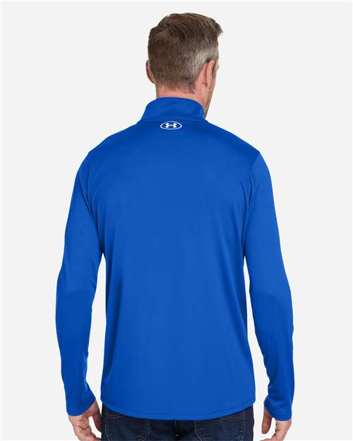 Men's Team Tech™ Quarter-Zip Pullover - Royal/ White