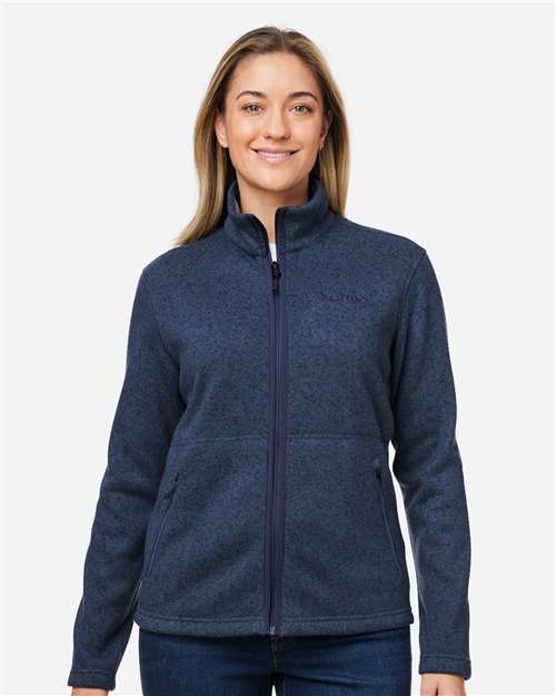 Women's Drop Line Fleece Jacket - Arctic Navy Heather