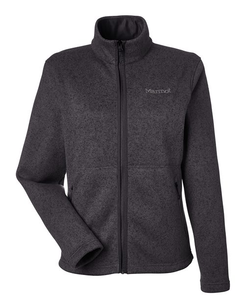 Women's Drop Line Fleece Jacket - Black Heather