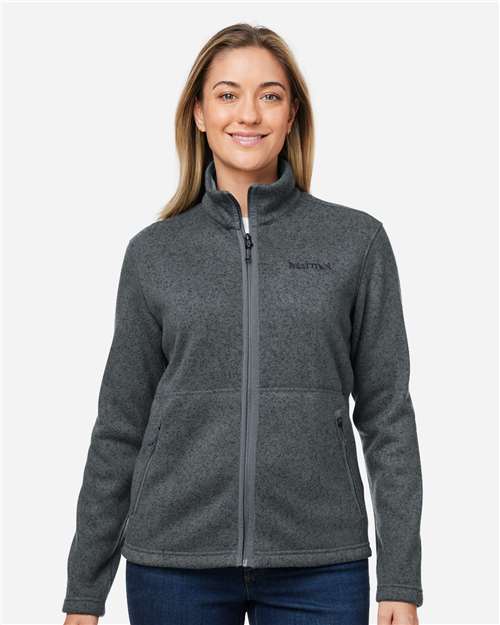 Women's Drop Line Fleece Jacket - Steel Onyx Heather