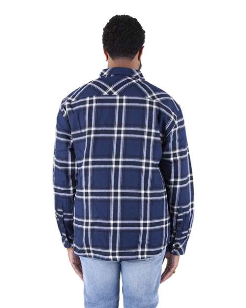 Unisex Plaid Jacket - Navy