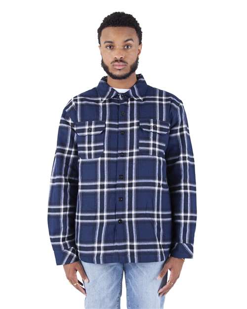 Unisex Plaid Jacket - Navy