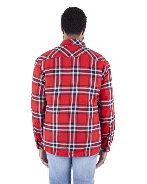 Unisex Plaid Jacket - Red