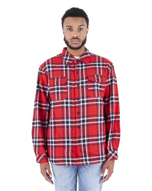 Unisex Plaid Jacket - Red