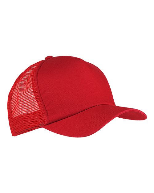 Twill Trucker Cap - Red