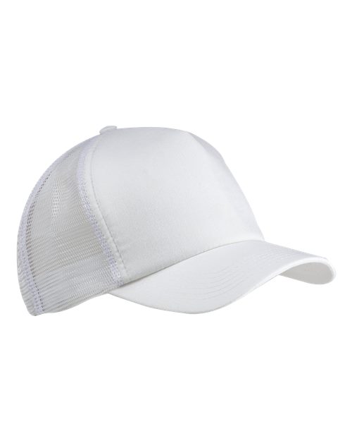 Twill Trucker Cap - White