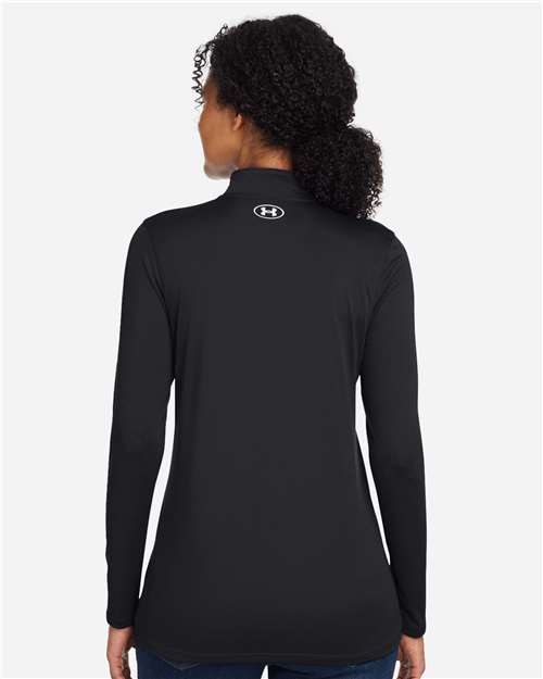 Women's Team Tech™ Half-Zip Pullover - Black/ White