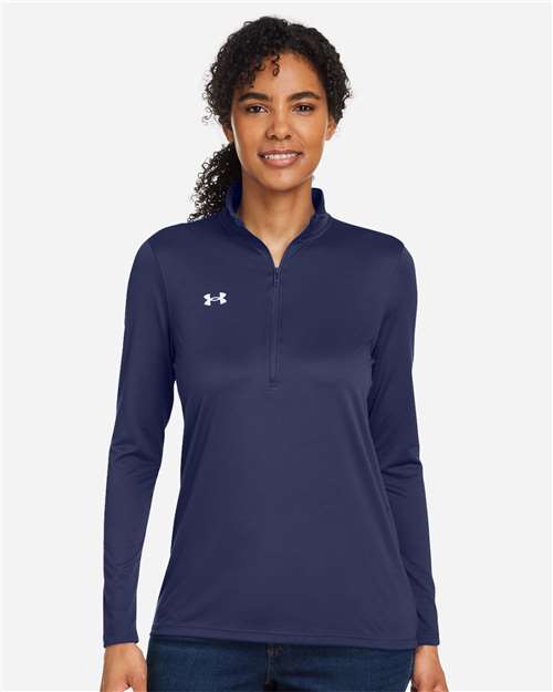 Women's Team Tech™ Half-Zip Pullover - Midnight Navy/ White