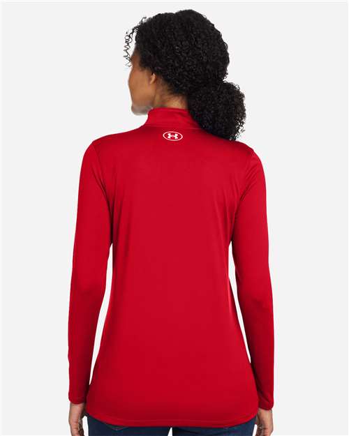 Women's Team Tech™ Half-Zip Pullover - Red/ White