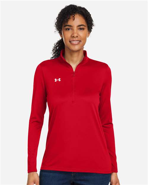 Women's Team Tech™ Half-Zip Pullover - Red/ White