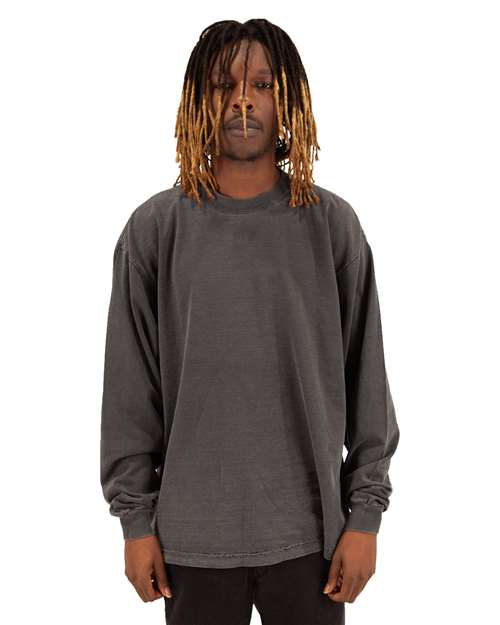 Unisex Max Heavyweight Garment-Dyed Long Sleeve T-Shirt - Shadow