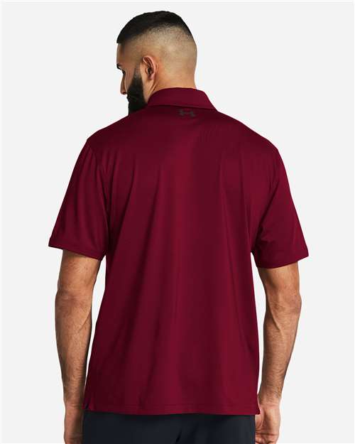 Men's Recycled Polo - Cardinal/ White