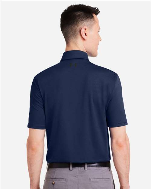 Men's Recycled Polo - Midnight Navy/ White