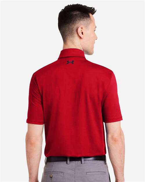 Men's Recycled Polo - Red/ White