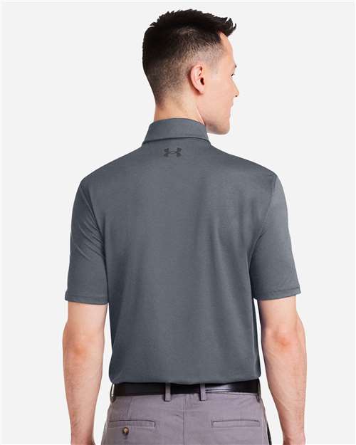Men's Recycled Polo - Castlerock/ White