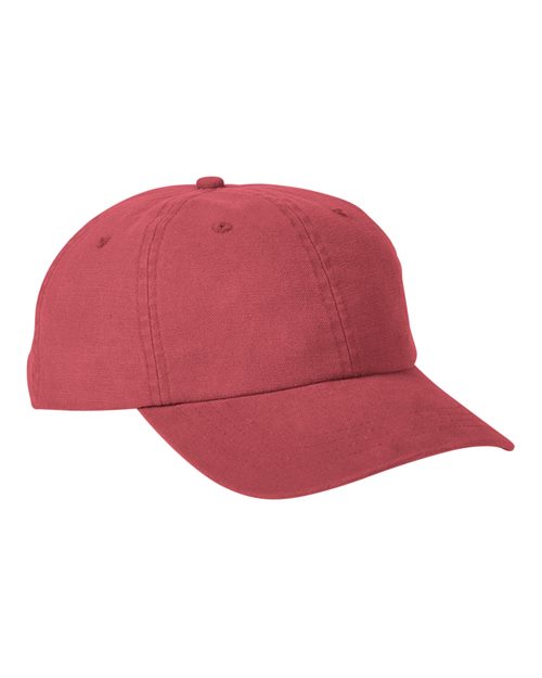 Heavy Washed Canvas Cap - Antique Red