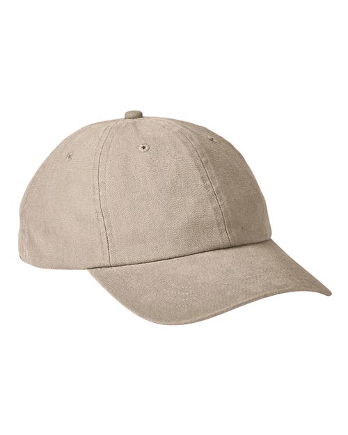 Heavy Washed Canvas Cap - Khaki