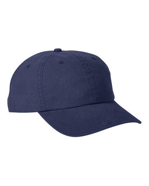 Heavy Washed Canvas Cap - Navy