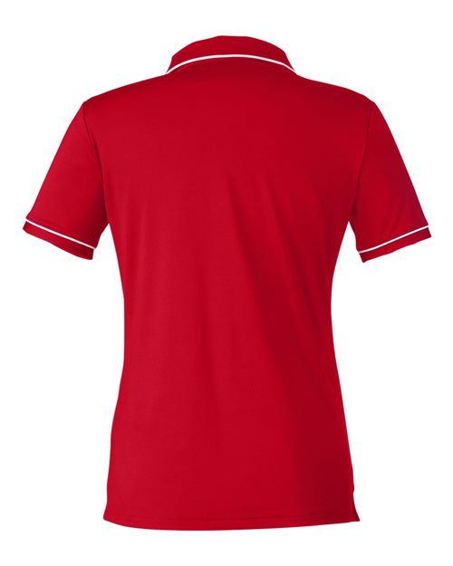 Women's Tipped Teams Performance Polo - Red/ White
