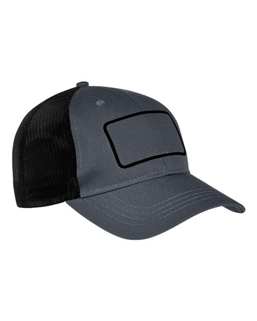 Patch Trucker Cap - Charcoal/ Black/ Black