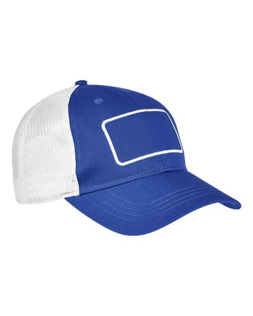 Patch Trucker Cap - Royal/ White/ White
